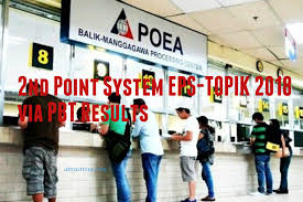 LIST OF PASSERS: POEA 2nd Point System EPS-TOPIK 2018 Results (No. 3001 to  4000)