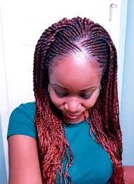 Front Cornrow And Senegalese Twist Rock Hairstyles Braided Hairstyles Box Braids Hairstyles