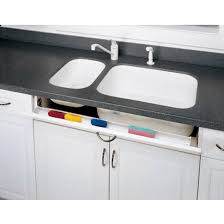 slim sink front tip out trays