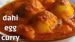 Egg Curry With Curd Egg Curd Recipe Dahi Egg Curry How To Make Egg Curry Youtube