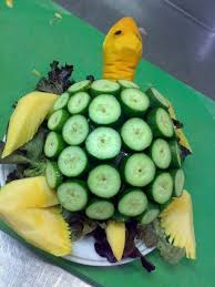 Turtle Of Food Fruit Carving Vegetable Carving Food Sculpture
