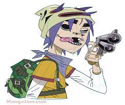 What's the best way to draw a gorilla? How To Draw 2 D From Gorillaz Mangajam Com