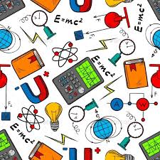 Physics Science Seamless Pattern Background Fisika Kelas Sains Kimia