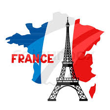 Eiffel tower on a map of france. Eiffel Tower On Map Of France Stock Vector Colourbox