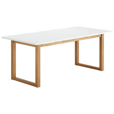 Esstisch Hanstholm 90x190 Eiche Weiss Danisches Bettenlager Esstisch Weiss Weisse Tischplatte Esstisch