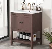 Amazon.com: P PURLOVE 24 Inch Bathroom Vanity with Sink ...