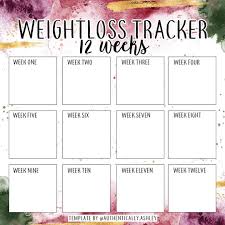 Pin On Weight Loss Tracker Instagram Templates Ww
