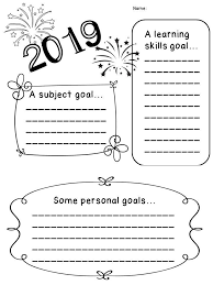 Goal Setting Primary Back To School New Year S Distance Learning New Year Goals Goal Setting For Students Learning Goals