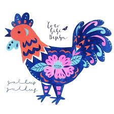 Chinese Zodiac Rooster Chinese Zodiac Rooster Chinese Folk Art Rooster Chinese New Year