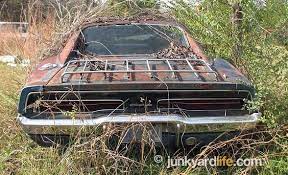 Junkyard Life Classic Cars Muscle Cars Barn Finds Hot Rods And Part News 1973 Dodge Charger Designs On A Mopar Junkyard Cars Dodge Charger Barn Find Cars