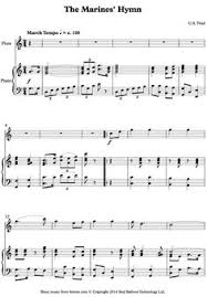 The Marines Hymn Sheet Music For Flute Sheet Music Hymn Sheet Music Marines Hymn