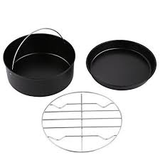 Air Fryer Xl 3 Piece Accessory Pack Universal Compatibility With Most 5 2l Air Fryers Dishwasher Safe Review Air Fryer Air Fryers Buy Air Fryer