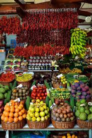 Market In Madeira Island Portugal I Was Here In Funchal Dec 27 Jan 6th I Must Say I Was Disappointed In The Market Fruit Shop Vegetable Shop Fruit And Veg