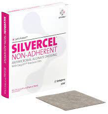 Amazon.com: 53900404 - Silvercel Non-Adherent Antimicrobial Alginate  Dressing 4-1/4 x 4-1/4 : Everything Else