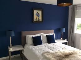 An Inspirational Image From Farrow And Ball Drawing Room Blue Blue Feature Wall Bedroom Blue Bedroom Design