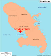 Martinique is an island and an overseas department/region and single territorial collectivity of france. Fort De France Map Martinique France Maps Of Fort De France