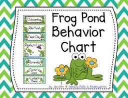 frog pond themed behavior clip chart frog theme classroom