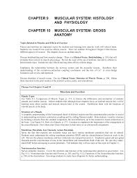 Chapter 9 Muscular System Histology