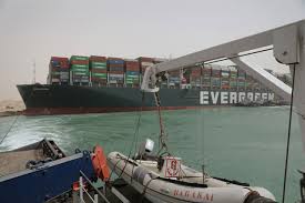 The massive container ship that ran aground in the suez canal, halting traffic in one of the world's busiest waterways, is still stuck. Zt7s0fcad7wp0m