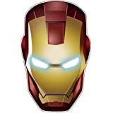 Color this superhero iron man as he prepare to battle the villain. Amazon Com Ironman Head Hq Gold Metallic On Dark Red 2 Color 4 5in X 6 5in Vinyl Sticker Decal Automotive