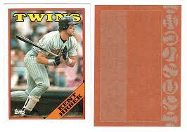 Have you ever heard of this error at all? 1988 Topps Kent Hrbek Error Junk Wax Gems