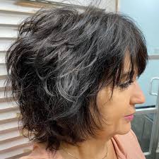 I would then flip the ends slightly with a smaller round brush, and bevel the ends of the bangs. if your hair is naturally curly, try a boar . 35 Cute Easy Short Layered Haircuts Trending In 2021