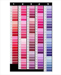 301 518 740 891 989 3753 3846 4522. Free 7 Color Chart Examples Samples In Pdf Examples