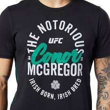 ufc reebok fan gear retro mcgregor t shirt black