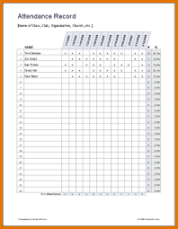 Cute Attendance Sheet Template Teachers Sheets Pictures