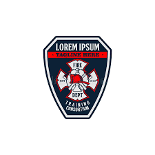 Affordable and search from millions of royalty free images firefighter stock photos and images. Firefighter Badge Logo Vector Template Stock Vector Illustration Of Firefighter Vector 142834503