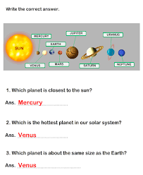 Solar System Worksheet 7 Science Worksheets Grade 1 Worksheets Solar System Worksheets Solar System Facts Solar System Planets