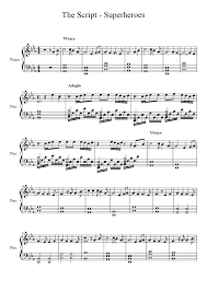 Man ana man ana 5 5 5 4 2 3 4 5 man ana man ana laulaakum 3 4 6 6/ 6 5 4 kaifa maa hubbukum lau qotho'tum wariidii bihaddi maadlii 5 5 5 4 2 4 3 5 3 4 6 6/ 6 5 4 qultu wallaahi ana fii hawaakum. The Script Superheroes Sheet Music For Piano Solo Musescore Com