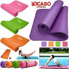 Yoga Mat 15mm Thick Non Silp For Pilates Gym Exercise Carry Strap Fitness Mat Uk Ebay In 2020 Workout Pad Mat Exercises Gym Workouts