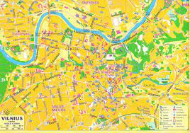 Karte, zeitplan, linien, strecke, fahrpreis, reisezeit. Stadtplan Von Vilnius Detaillierte Gedruckte Karten Von Vilnius Litauen Der Herunterladenmoglichkeit