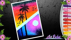 How To Draw A Vertical Scenery Difference Between Day And Night With Oil Pastel Youtube Abstract Art Painting Diy Oil Pastel Abstract Drawings Our christmas coloring sheets are a brilliant free. abstract art painting diy oil pastel