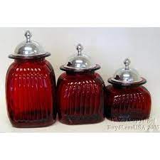 Stock up on elegantly designed kitchen ceramic canister set red at the lowest prices. Glass Kitchen Canister Sets Ideas On Foter