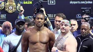 Anthony Joshua A Stone And A Half Lighter Than Andy Ruiz Jr For Showdown At Msg Metro News