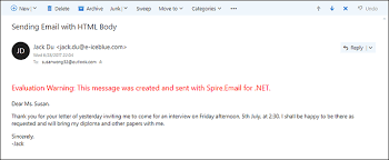 Send Email With Html Body In C Vb Net