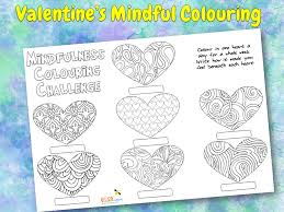 On this page, you'll find a huge collection of pictures to color in for kids who like hearts. Valentine S Mindfulness Colouring Elsa Support For Emotional Literacy