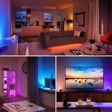 Sie können das modell an die wand montieren. 3m Led Licht Streifen Leiste Rgb Lichterkette Tv