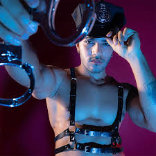 JSY Sexy Police Cosplay Lingerie Men Underwear Leather Harness And Pants  Set Erotic Lingerie Porno Costume Sexy Role Play Outfit - AliExpress