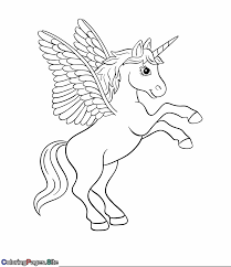How to draw unicorn wings. Online Coloring Page Of A Unicorn With Wings Enjoy A Wonderful And Interactive Experie Unicorn Coloring Pages Unicorn Pictures To Color Coloring Pages Unicorn