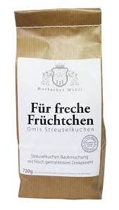 Das smileyfeature freche früchtchen gehört zu dem smiley freche früchtchen (multi) aus der reihe abo 2020/09. Omis Streuselkuchen Mit Dinkelmehl Horbacher Muhle