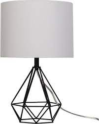 Modern geometric wire cage table lamp bedside lights black copper wire lamp. Black Wire Table Lamp Online