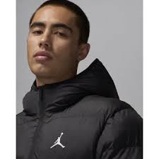 Piumino Jordan Brooklyn in pile nero da uomo