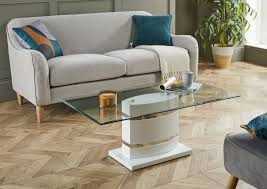 It can be used as a coffee table or as a side table. Portland White High Gloss Glass Coffee Table Furniturebox