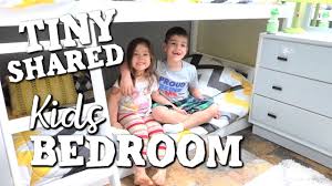 Storage beds are one of the most obvious storage hacks for small bedrooms, but they're also among the best. Tiny Bedroom Makeover Shared Brother And Sister Room Youtube