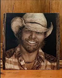 A little artwork I did incorporating the old Masonic Temple and the statue  of Harry Wooding.