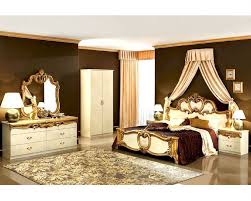Bedroom Set Gold Baroque Classic Style Made Italy Home Furniture French Newtons Gaya Kamar Tidur Kamar Tidur Modern Set Kamar Tidur