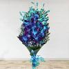 Blue flowers include lofty blue irises, puffy hydrangea and striking blue delphinium. 1